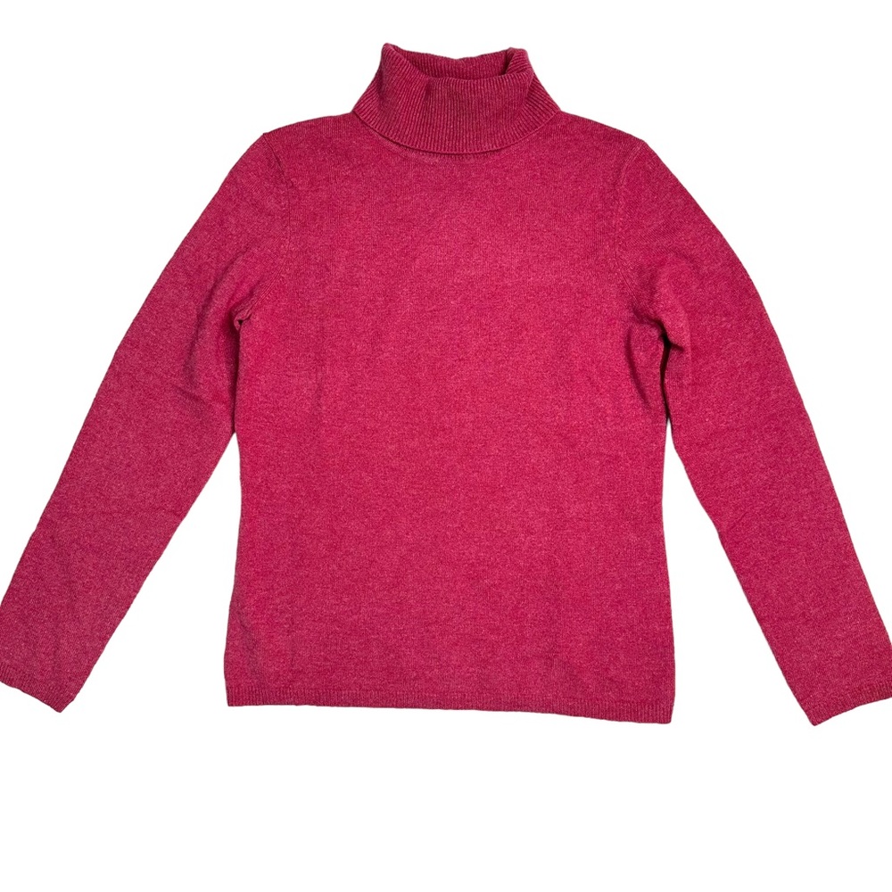 Charter Club 2-Ply 100% Cashmere Turtleneck Sweater Pink Size Size S NWT